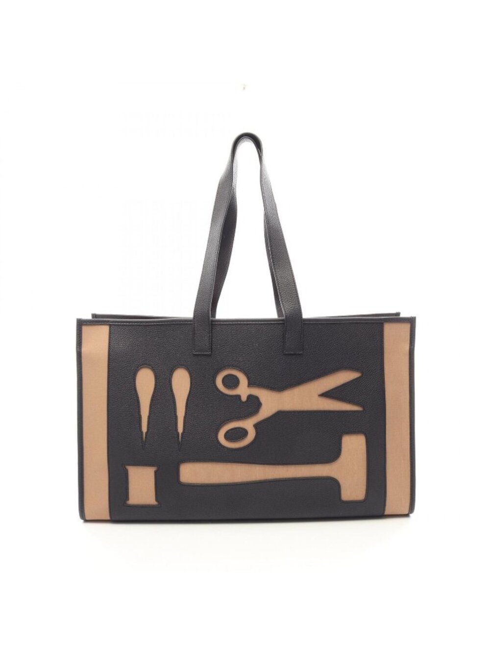 Hermes Tote Bag Petit H Canvas Etoupe